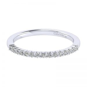 14k White Gold Contemporary Straight Wedding Band WB11756S4W44JJ