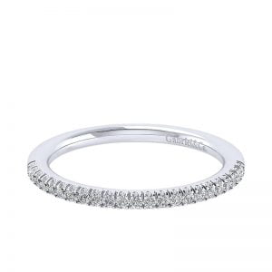 14k White Gold Diamond Straight Wedding Band WB13010R4W44JJ