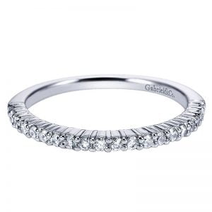 14k White Gold Diamond Straight Wedding Band WB4233W44JJ