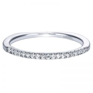 14k White Gold Diamond Straight Wedding Band WB4261W44JJ