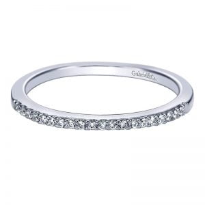 14k White Gold Diamond Straight Wedding Band WB4285W44JJ