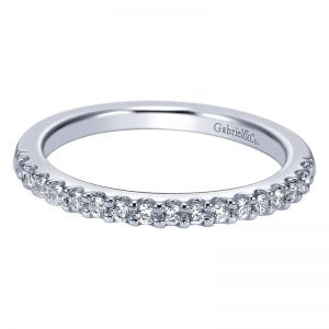 14k White Gold Diamond Straight Wedding Band WB5827W44JJ