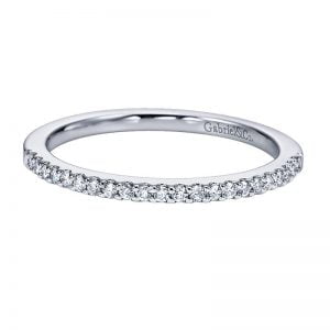 14k White Gold Diamond Straight Wedding Band WB6555W44JJ