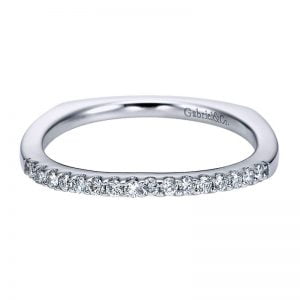 14k White Gold Diamond Straight Wedding Band WB6565W44JJ