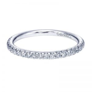 14k White Gold Diamond Straight Wedding Band WB7254W44JJ