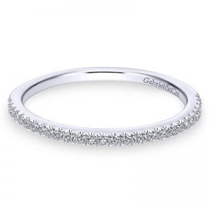 14k White Gold Diamond Straight Wedding Band WB7494W44JJ