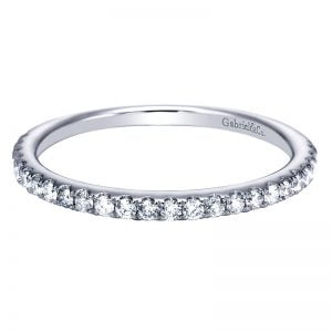 14k White Gold Diamond Straight Wedding Band WB7533W44JJ