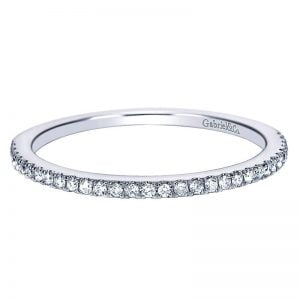 14k White Gold Diamond Straight Wedding Band WB7787W44JJ