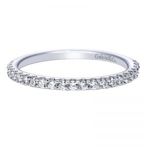 14k White Gold Diamond Straight Wedding Band WB7815W44JJ