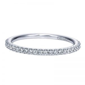 14k White Gold Diamond Straight Wedding Band WB7818W44JJ