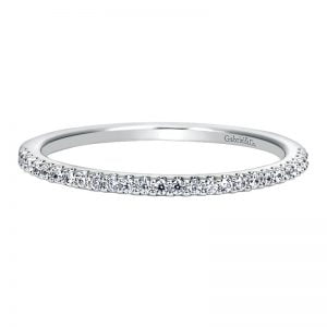 14k White Gold Diamond Straight Wedding Band WB7839W44JJ