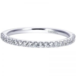 14k White Gold Diamond Straight Wedding Band WB7842W44JJ