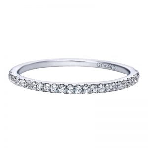 14k White Gold Diamond Straight Wedding Band WB8002W44JJ