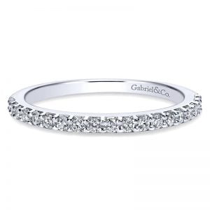 14k White Gold Diamond Straight Wedding Band WB8263W44JJ