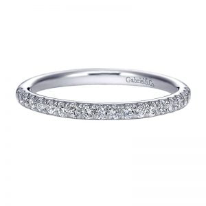 14k White Gold Diamond Straight Wedding Band WB8268W44JJ