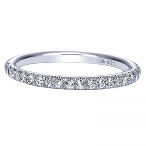 14k White Gold Diamond Straight Wedding Band WB8269W44JJ