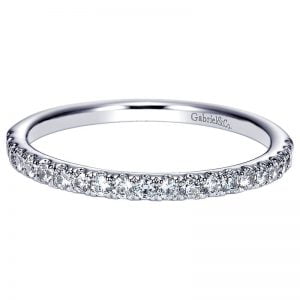 14k White Gold Diamond Straight Wedding Band WB8849W44JJ