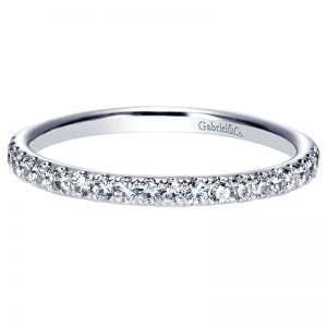 14k White Gold Diamond Straight Wedding Band WB8851W44JJ