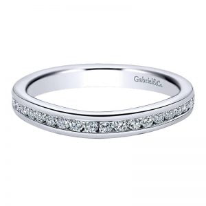 14k White Gold Diamond Straight Wedding Band WB8867W44JJ