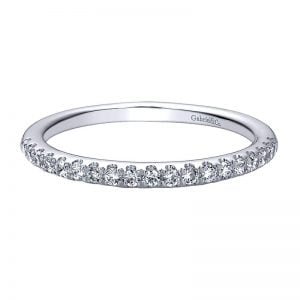 14k White Gold Diamond Straight Wedding Band WB9319W44JJ