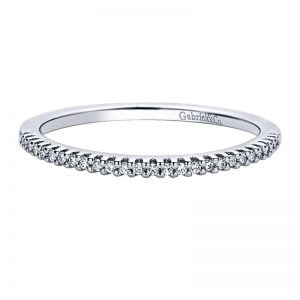 14k White Gold Diamond Straight Wedding Band WB9520W44JJ