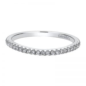 14k White Gold Diamond Straight Wedding Band WB9538W44JJ