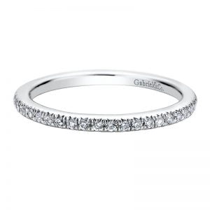 14k White Gold Diamond Straight Wedding Band WB9539W44JJ