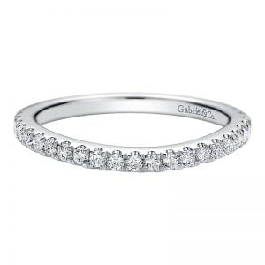 14k White Gold Diamond Straight Wedding Band WB9783W44JJ