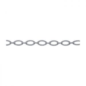 14k White Gold Diamond Tennis Bracelet TB2186W45JJ