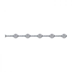 14k White Gold Diamond Tennis Bracelet TB2293W45JJ
