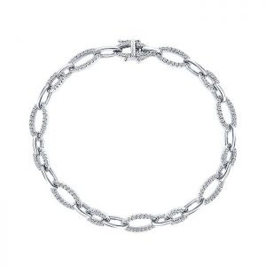 14k White Gold Diamond Tennis Bracelet TB2407W45JJ