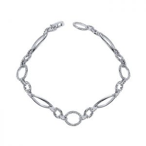 14k White Gold Diamond Tennis Bracelet TB2512W44JJ