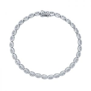 14k White Gold Diamond Tennis Bracelet TB2532W45JJ
