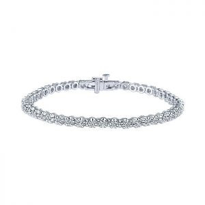 14k White Gold Diamond Tennis Bracelet TB2741W44JJ