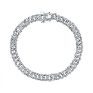 14k White Gold Diamond Tennis Bracelet TB4034W45JJ
