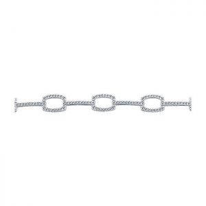 14k White Gold Diamond Tennis Bracelet TB4036W45JJ