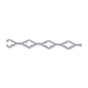 14k White Gold Diamond Tennis Bracelet TB4037W45JJ