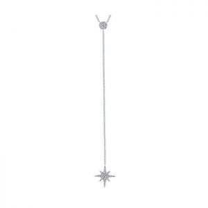 14k White Gold Diamond Y Knots Necklace NK5397W45JJ