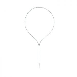 14k White Gold Diamond Y Knots Necklace NK5404W45JJ