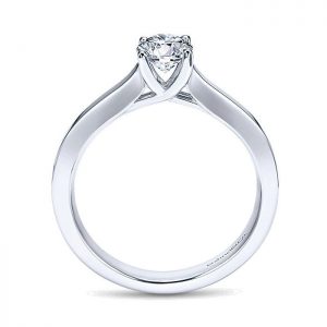 14K White Gold Solitaire 14K White Gold Engagement Ring ER6609W4Jjj