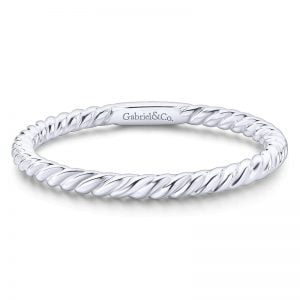 14k White Gold Stackable Ladies' Ring LR51173W4JJJ