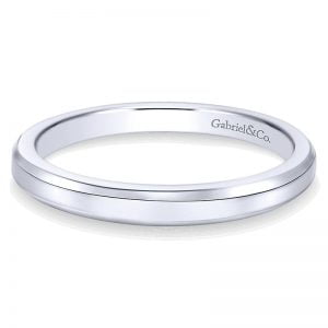 14k White Gold Straight Wedding Band WB6591W4JJJ