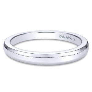 14k White Gold Straight Wedding Band WB6595W4JJJ