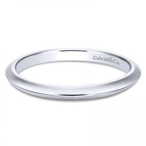 14k White Gold Straight Wedding Band WB6686W4JJJ