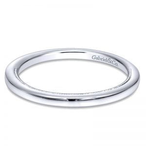 14k White Gold Straight Wedding Band WB9208W4JJJ