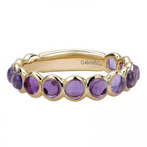 14k Yellow and White Gold Stackable Ladies' Ring LR4913Y4JAM