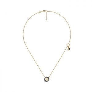 14k Yellow and White Gold Black Diamond Fashion Necklace NK4530Y4JBD