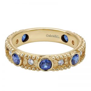 14k Yellow and White Gold Stackable Ladies' Ring LR4840Y44SA