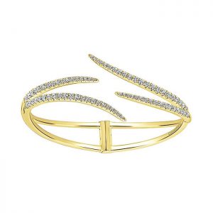 14k Yellow and White Gold Diamond Bangle BG3994Y45JJ