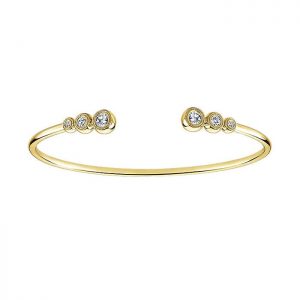 14k Yellow and White Gold Diamond Bangle BG4001Y45JJ